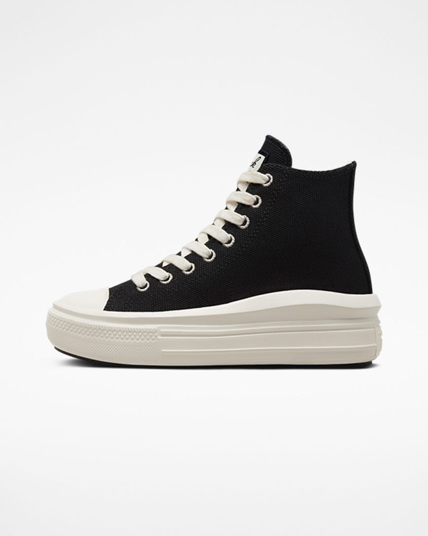 Zapatos Plataforma Converse Chuck Taylor All Star Move Oversized Patch Altas Mujer Negras Beige Blancas | PE E74LW0